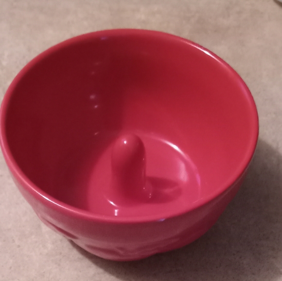 Gooseberry Patch Red Round Ceramic Baking Dish Measurements are In pictures - Picture 2 of 7